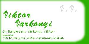 viktor varkonyi business card